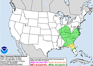 Click to view the latest Excessive Rainfall Forecasts