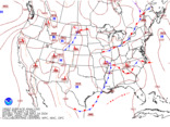 Latest United States (CONUS) surface analysis without observations